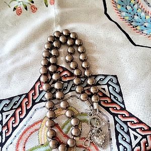 Jewel Kade chocolate pearl toggle necklace 25in